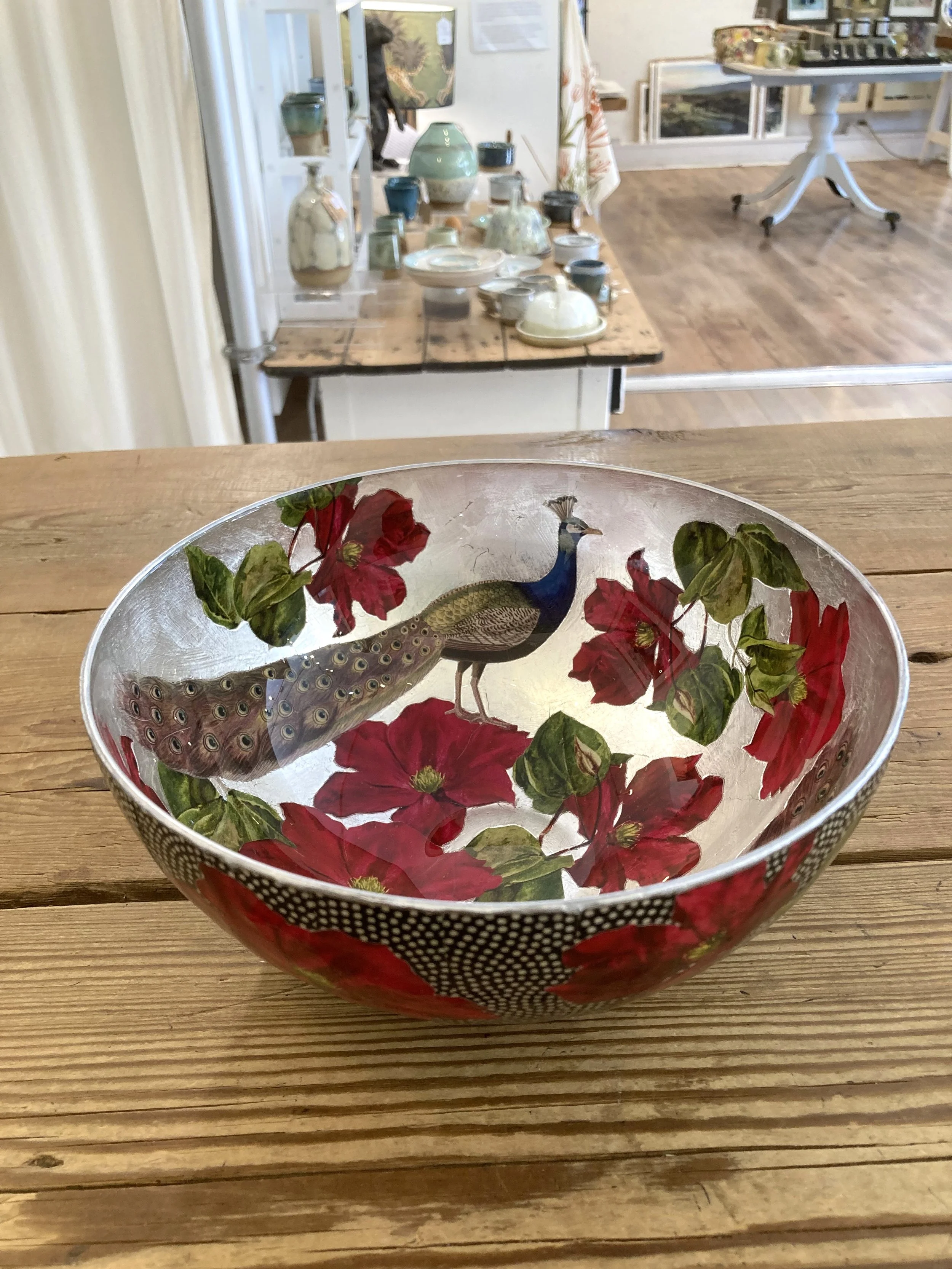 'Artisan Decoupage Glass Bowl' - £195 -SOLD