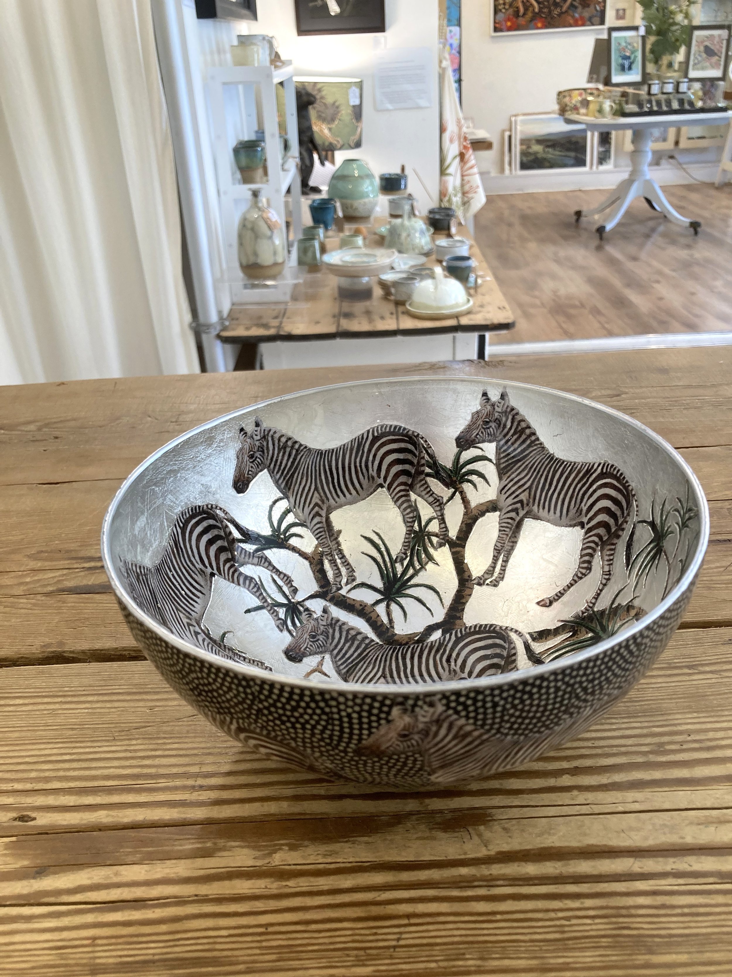 'Artisan Decoupage Glass Bowl' - £195