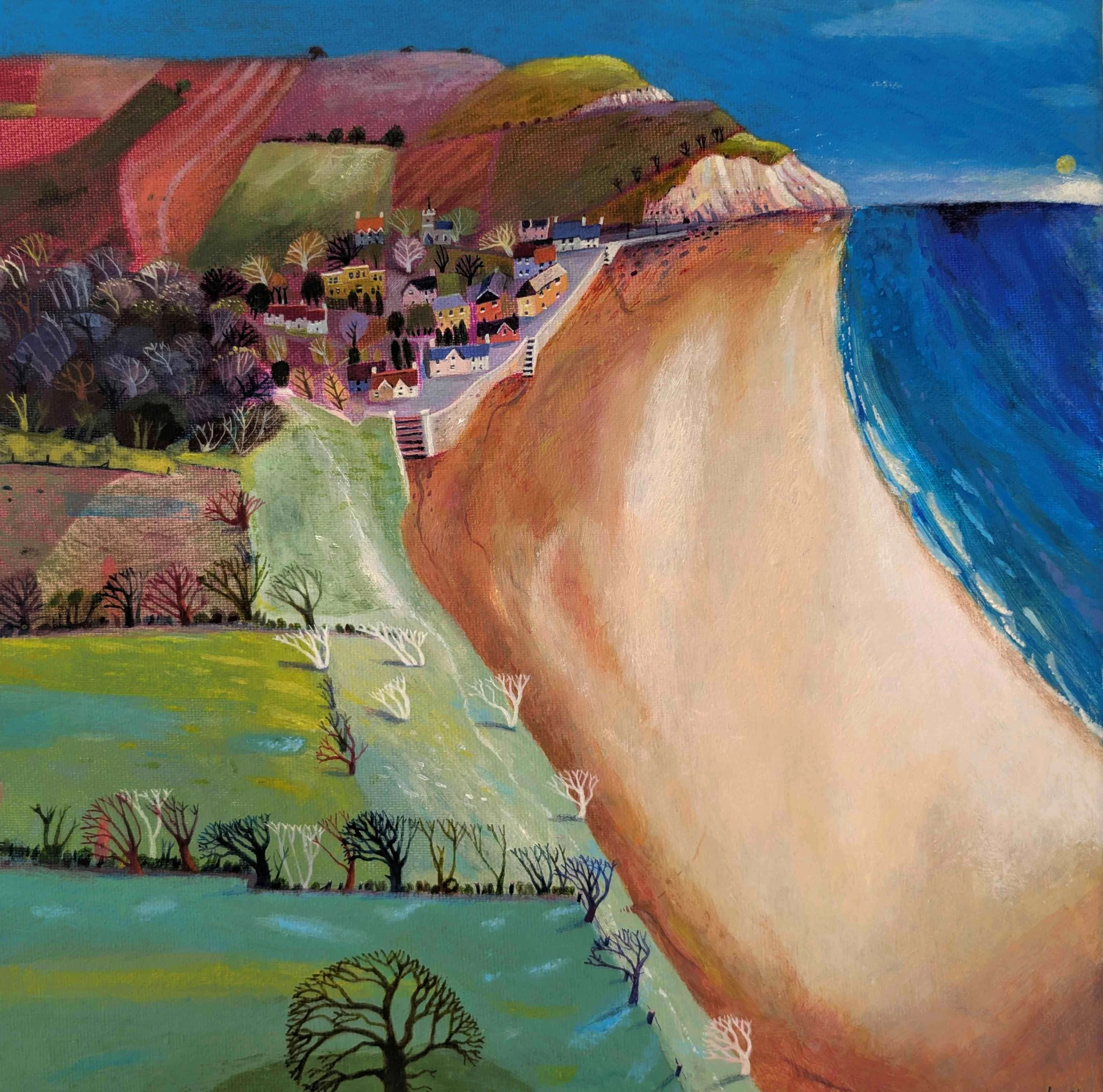 'Big Beach' Acrylic on Canvas - £425 - SOLD
