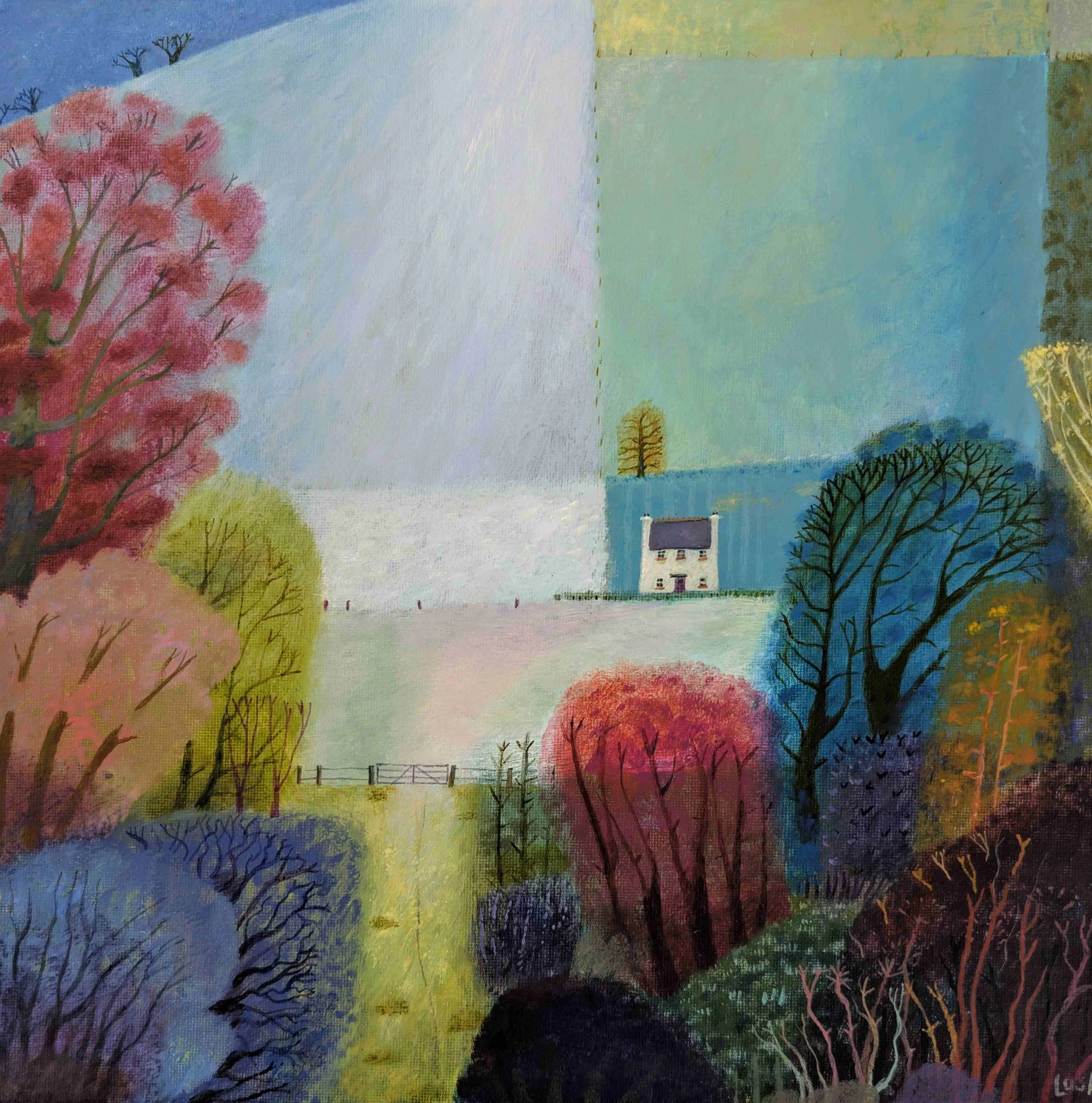 'One Field Away' - Acrylic on Canvas - £425