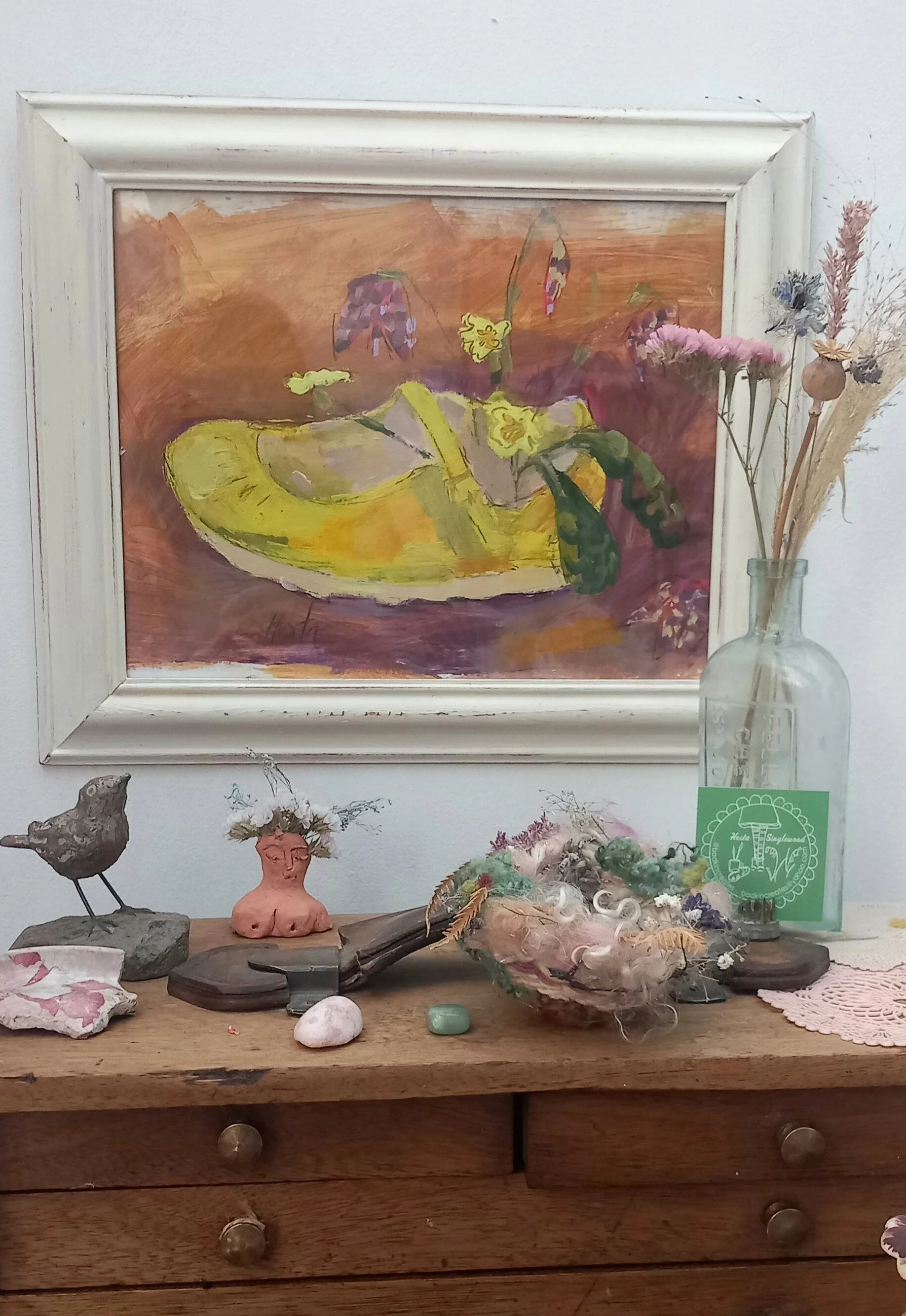 'Snakeshead Fritillary and Yellow Shoe' - £325