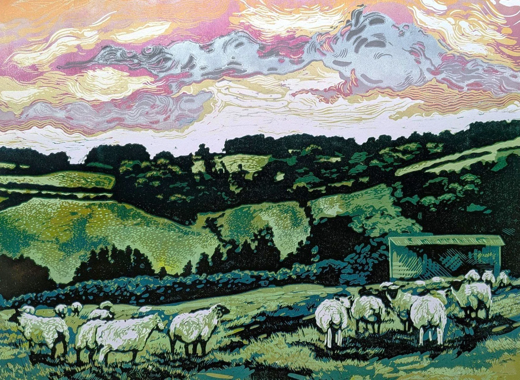 'Looking West Walking' - Framed -9/22 -  £235, Mounted 19/22 - £165 