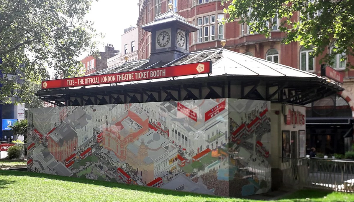 TKTS BOOTH LEICESTER SQUARE MURAL