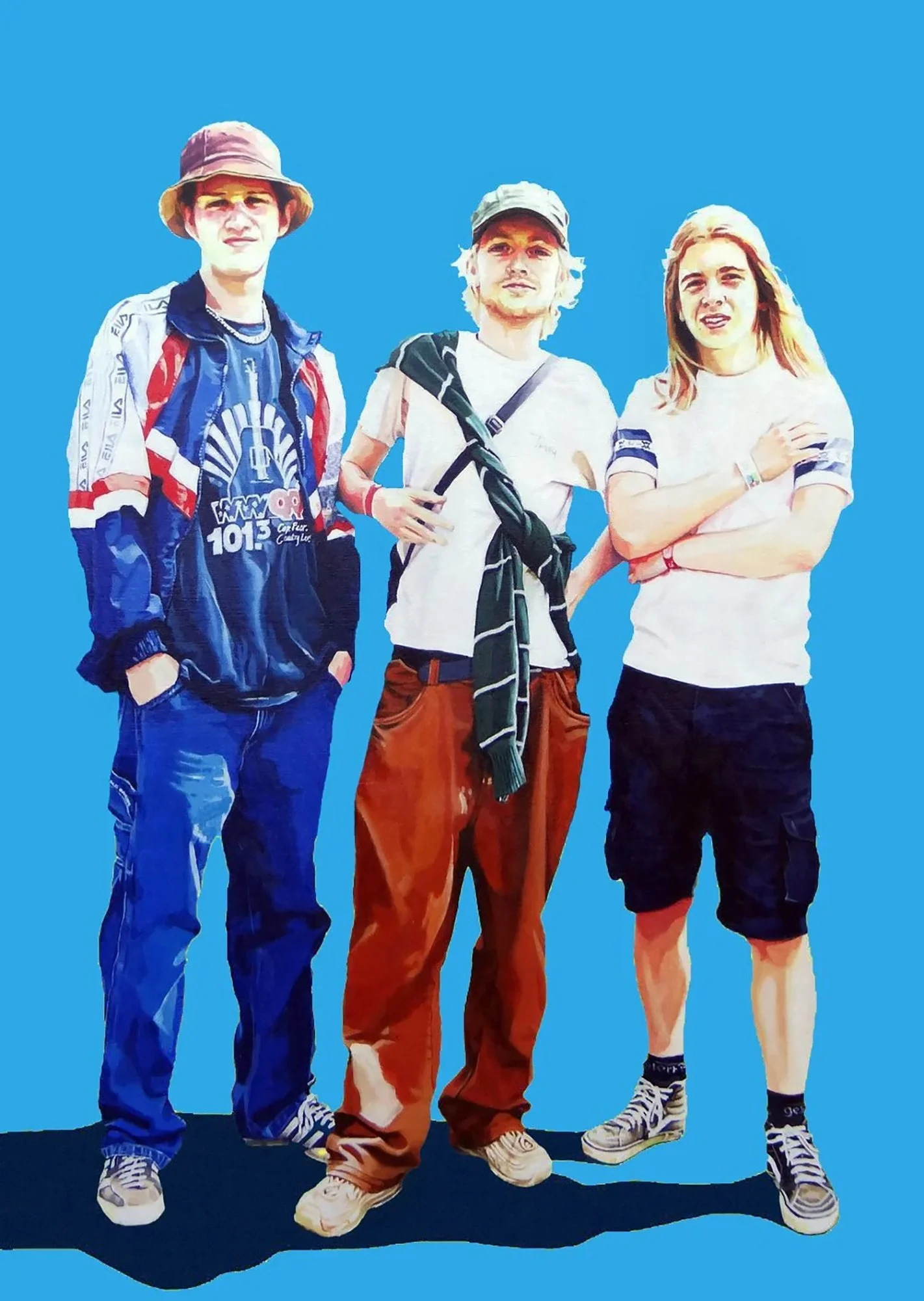 DYLAN, HAMISH & JUDE - 90CM X 120CM