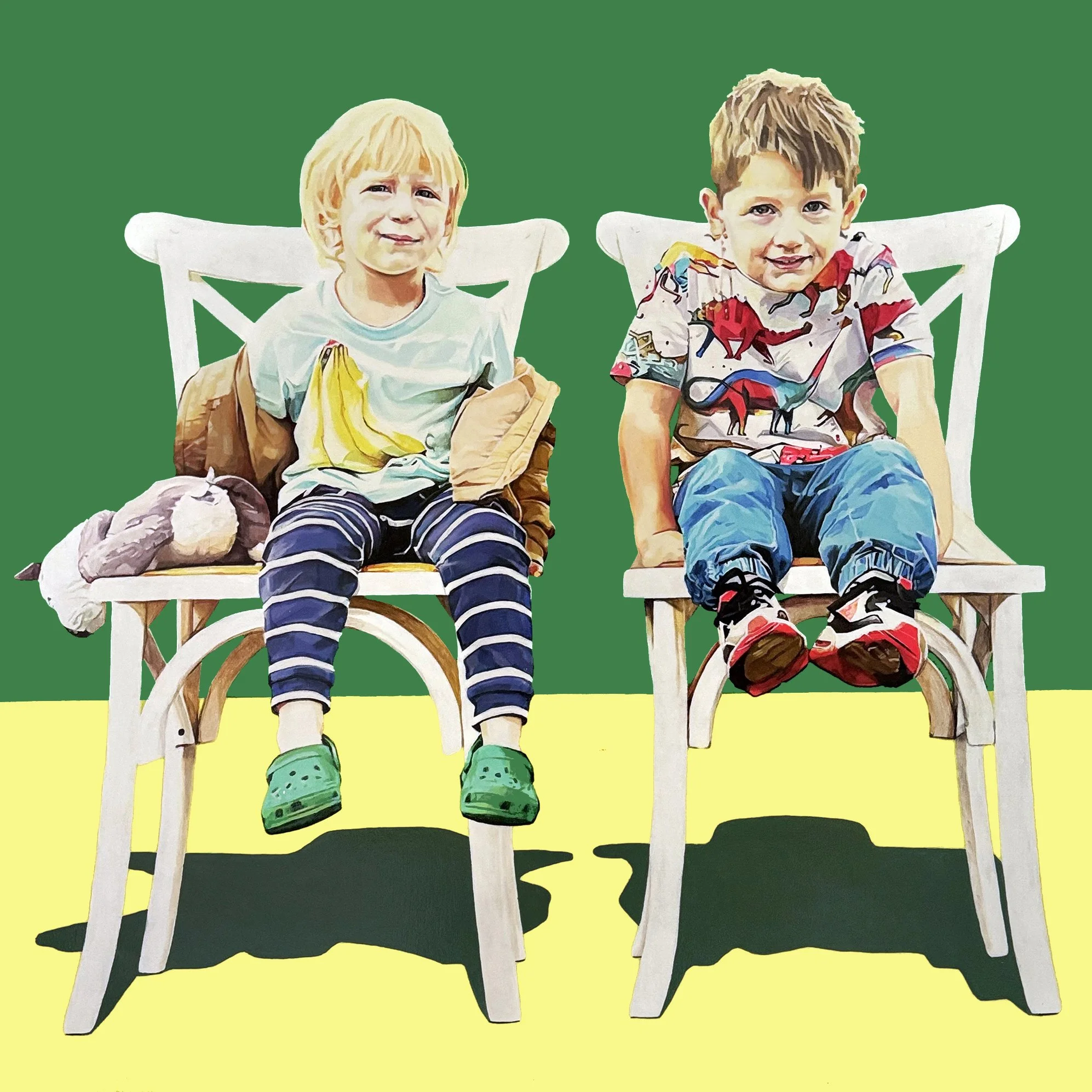 ISAIAH & ASHER - 120CM X 120CM