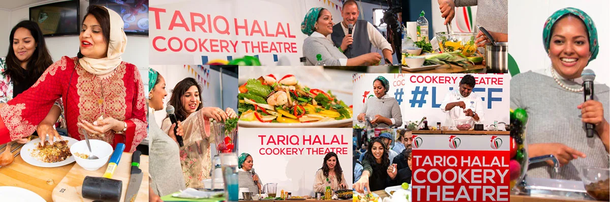 Watch live cookery demos with expert celebrity chefs at The Tariq Halal Cookery Theatre at London Halal Food Festival 2018, Tobacco Dock, 11th-12th August 2018. Entry to cookery theatre included in all festival entry tickets. Buy Tickets now