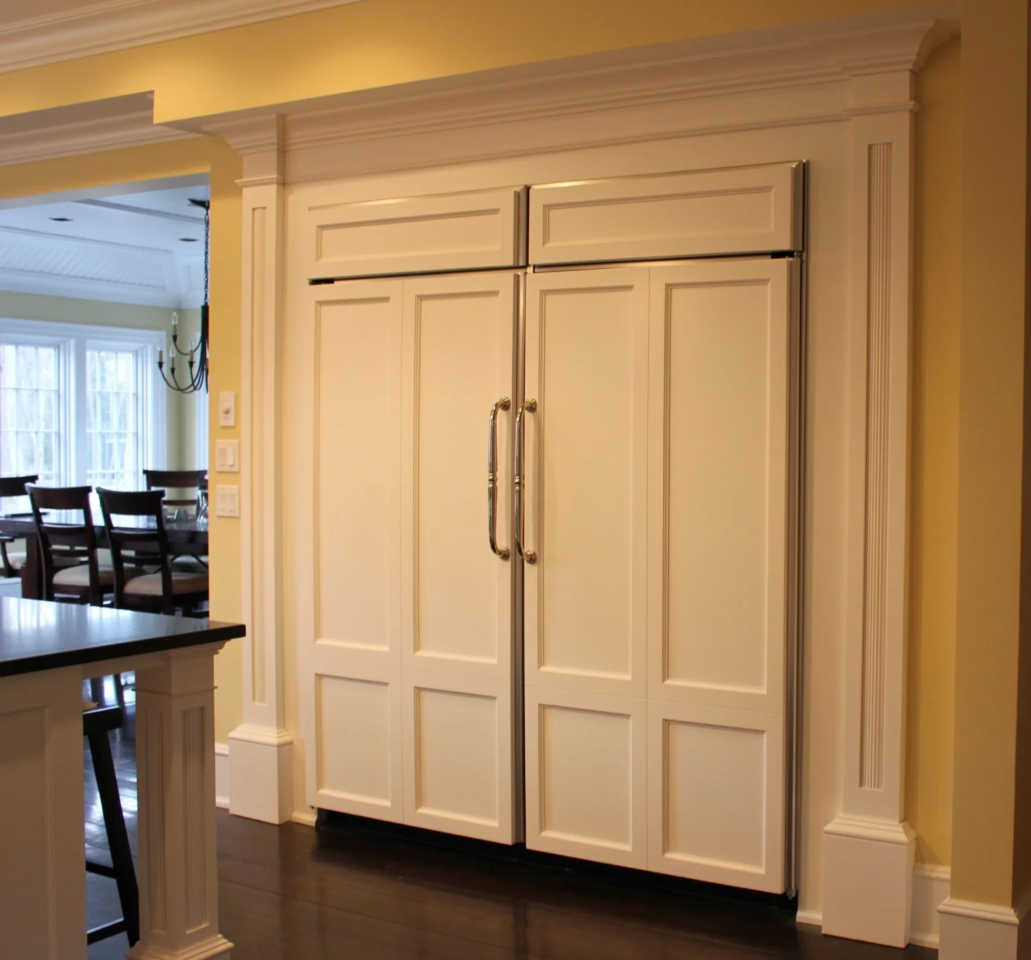 Elegant Yet Practical Side By Side Refrigerator & Freezer