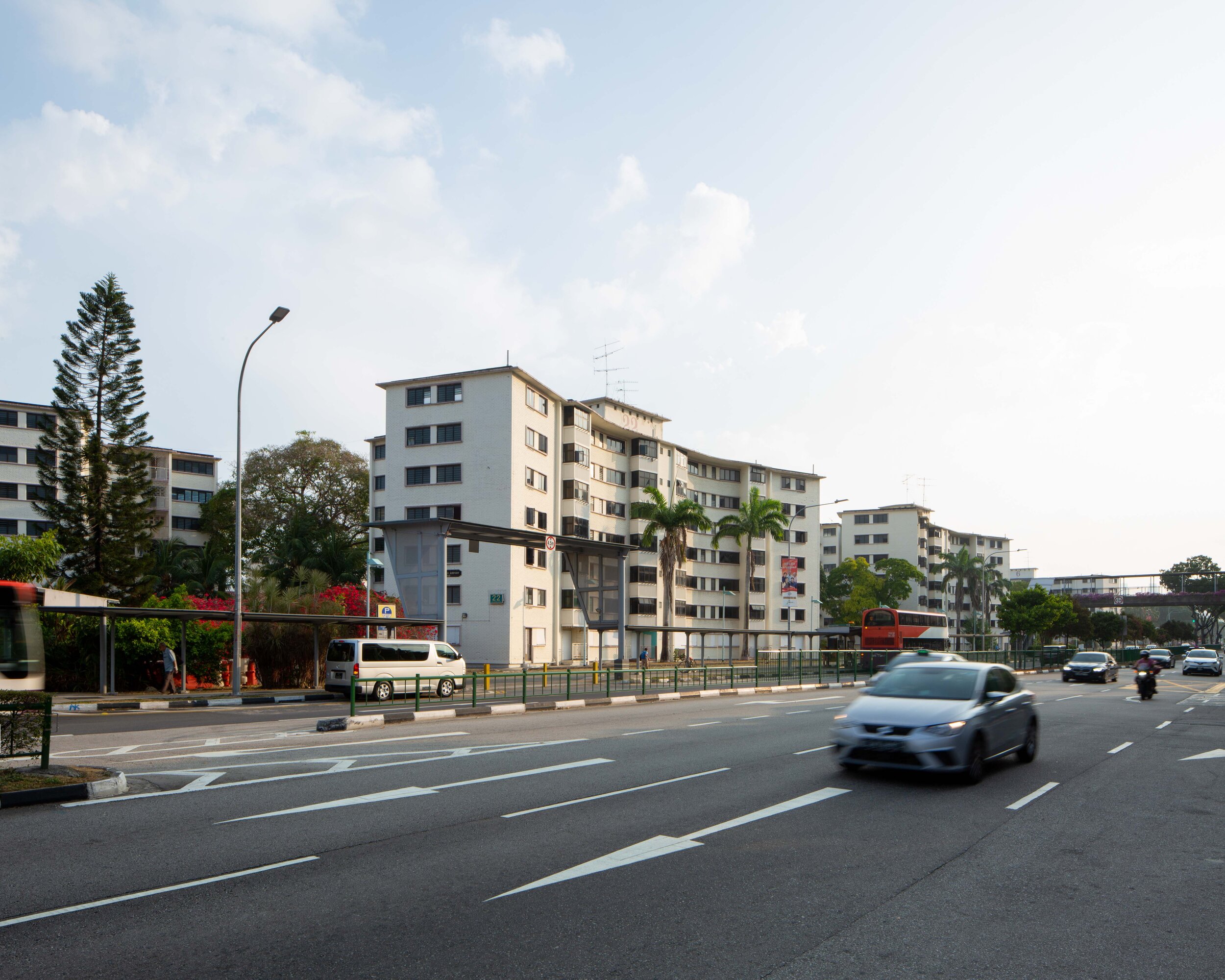 View of Block 22 from Old Airport Road