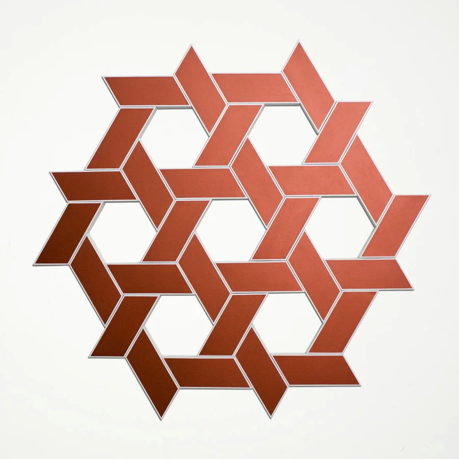 Petra I: Copper 2011. Acrylic on 30 canvases. 68 x 73 in., 172.7 x 185.4 cm.