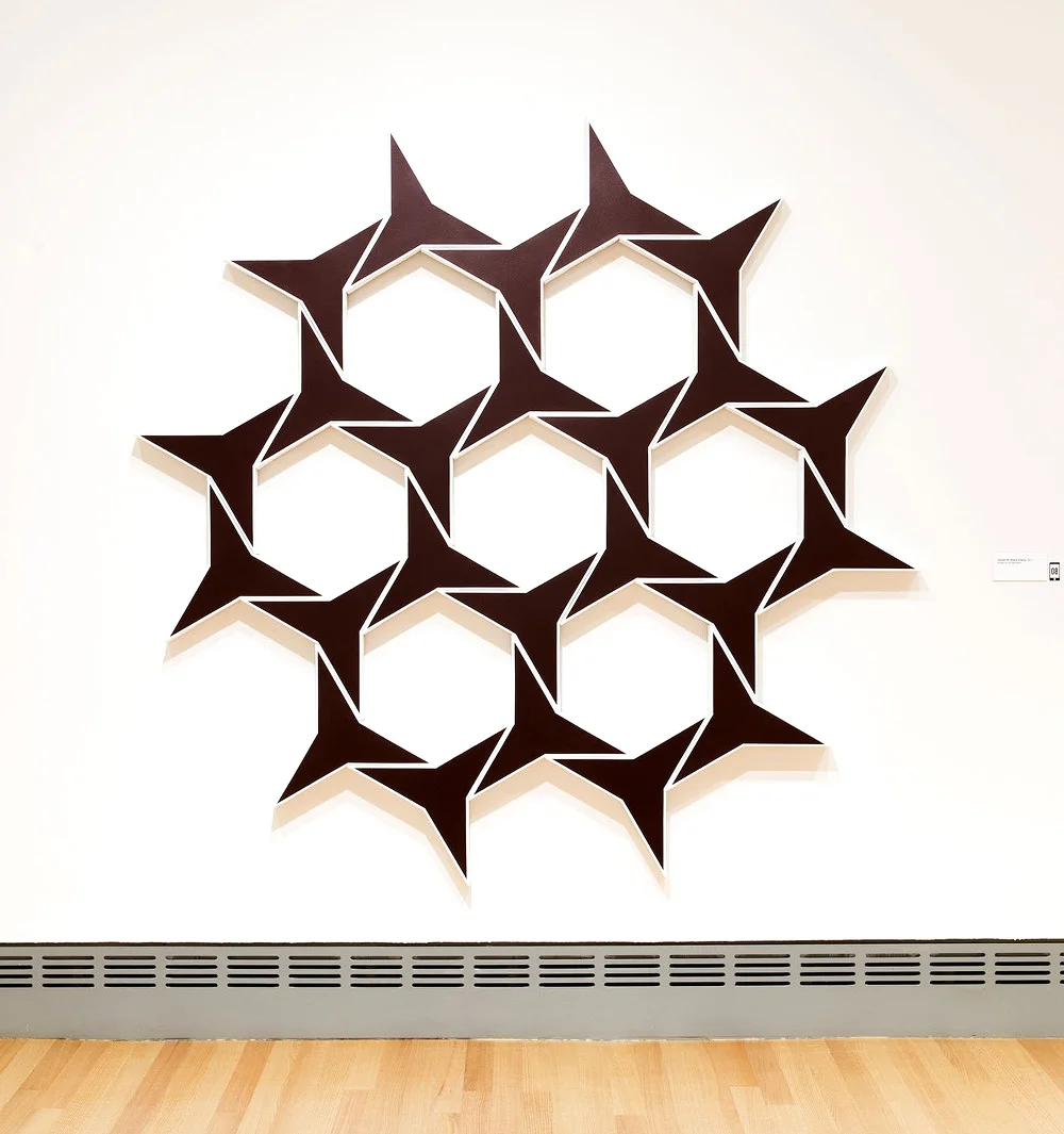 Jerash XI: Black Cherry 2011. Acrylic on 24 canvases. 84 x 84 in., 213.4 x 213.4 cm.
