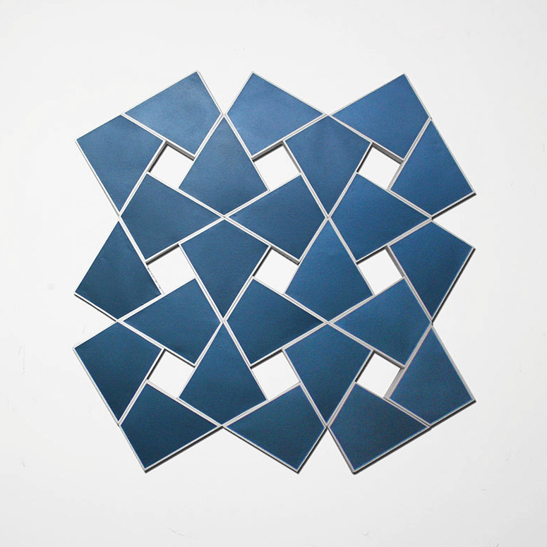 Cyrene V: Sapphire 2010. Acrylic on 24 canvases. 53 x 52 in., 134.6 x 134.6 cm.