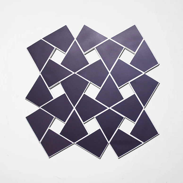 Cyrene VI: Lilac 2010. Acrylic on 24 canvases. 53 x 52 in., 134.6 x 134.6 cm.