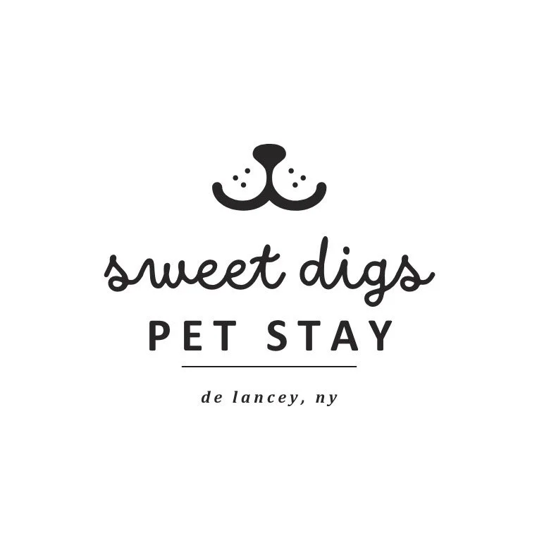 cute logo for dog and cat boarding in the catskill mountains in upstate New York