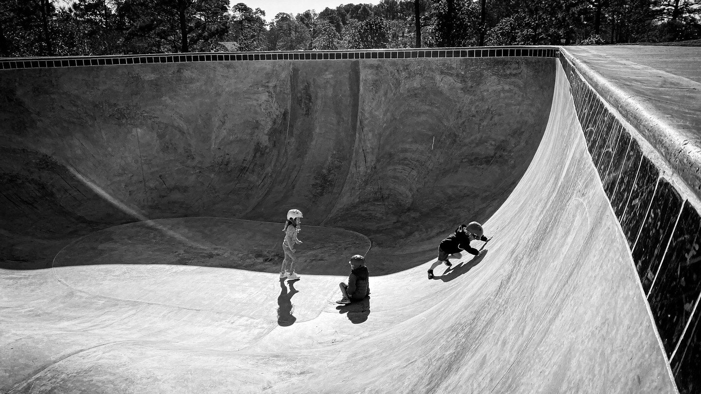 Dad time at the skatepark.