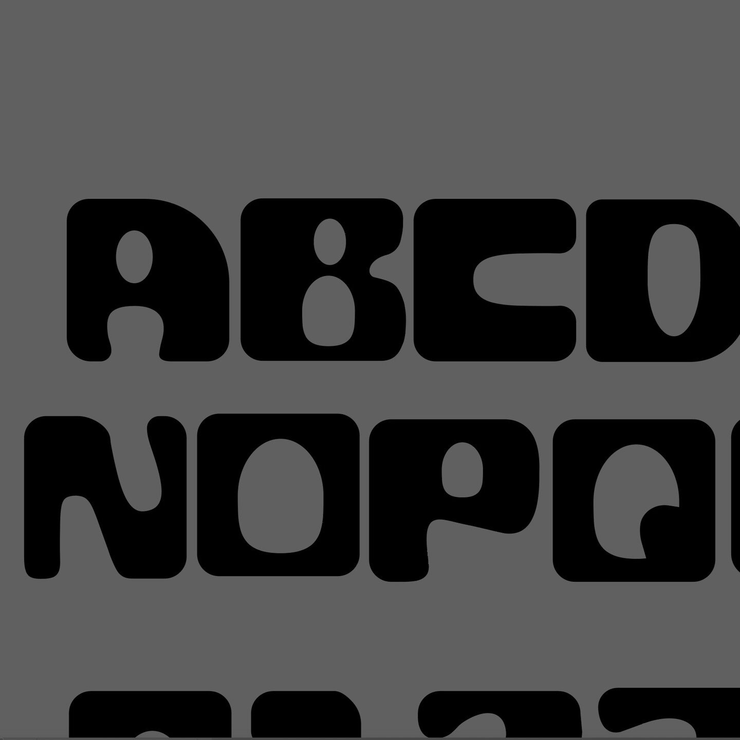 Still working on this guy but happy with the progress on my #typeface. It's turning out more funky than anticipated but I'm letting it become its own thing, enjoying the process and seeing where we end up.