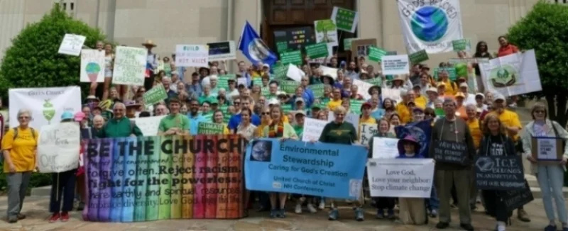 Members of the church joined the UCC Faith contingent of the Climate March in Washington D.C. on April 29, 2017.