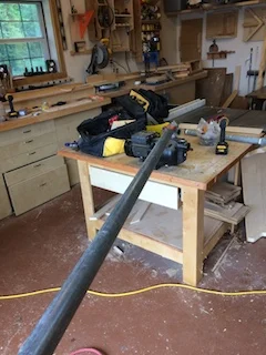 using extender to break pipe free from pump.