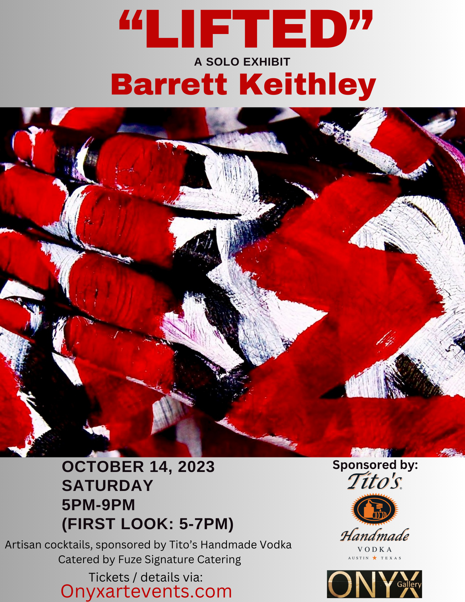 ONYX/Chi  "Lifted" by Barrett Keithly.  Saturday, 10/14, 5-9pm.  