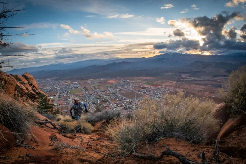 The initial climb was approx. 1500 feet of vertical gain in less than a mile.