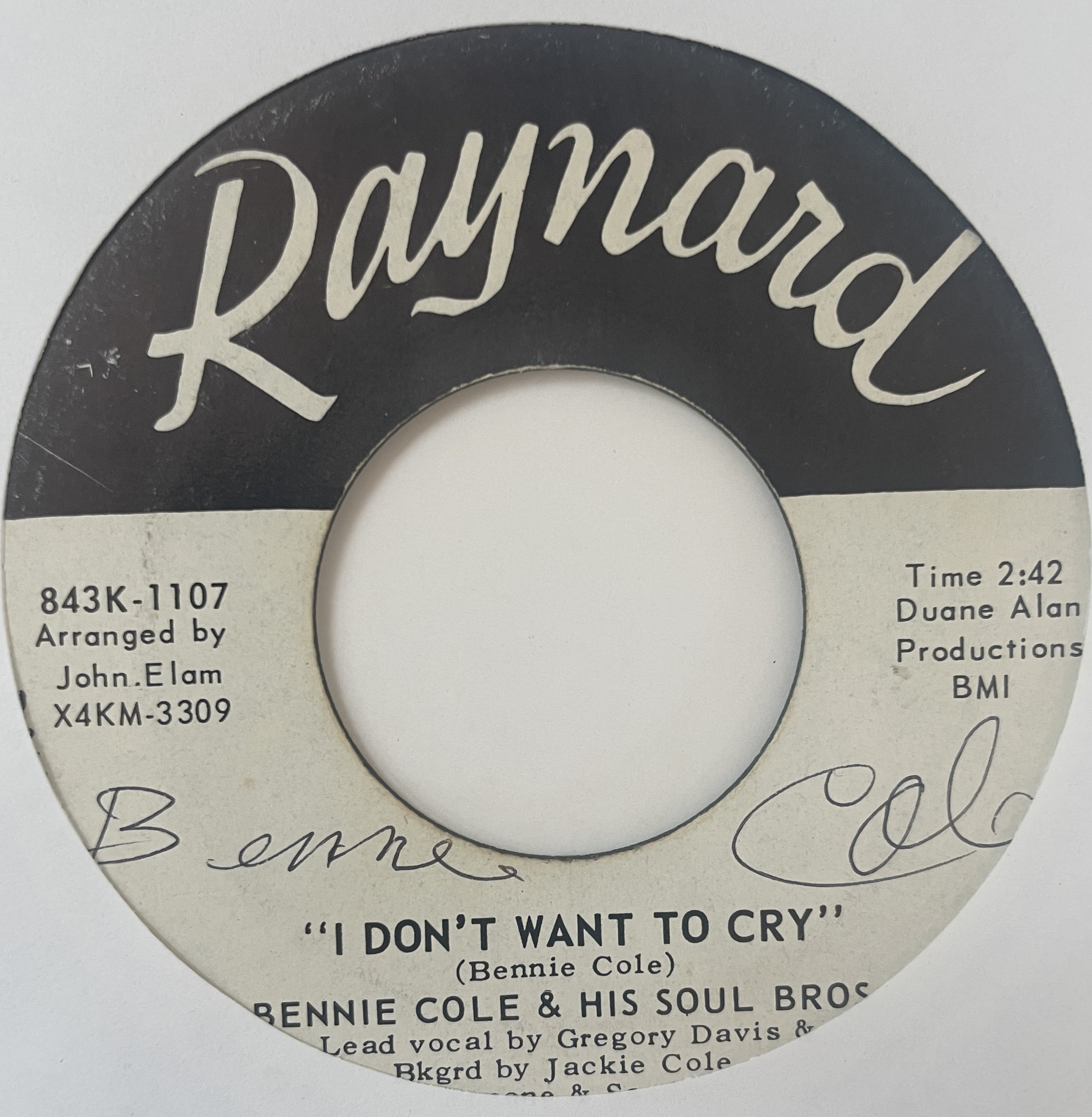 Bennie Cole 45