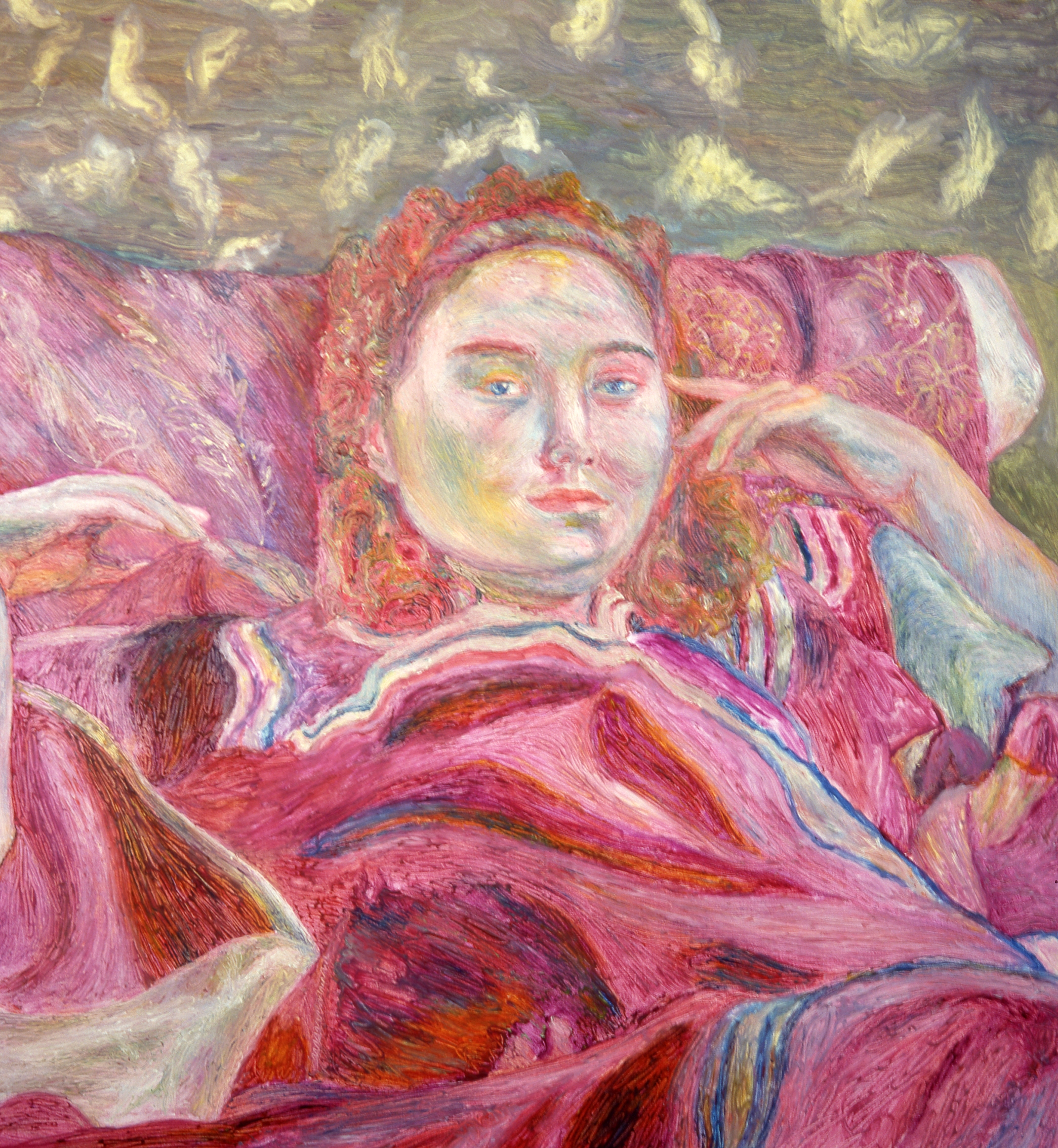 Woman in Violet Robe