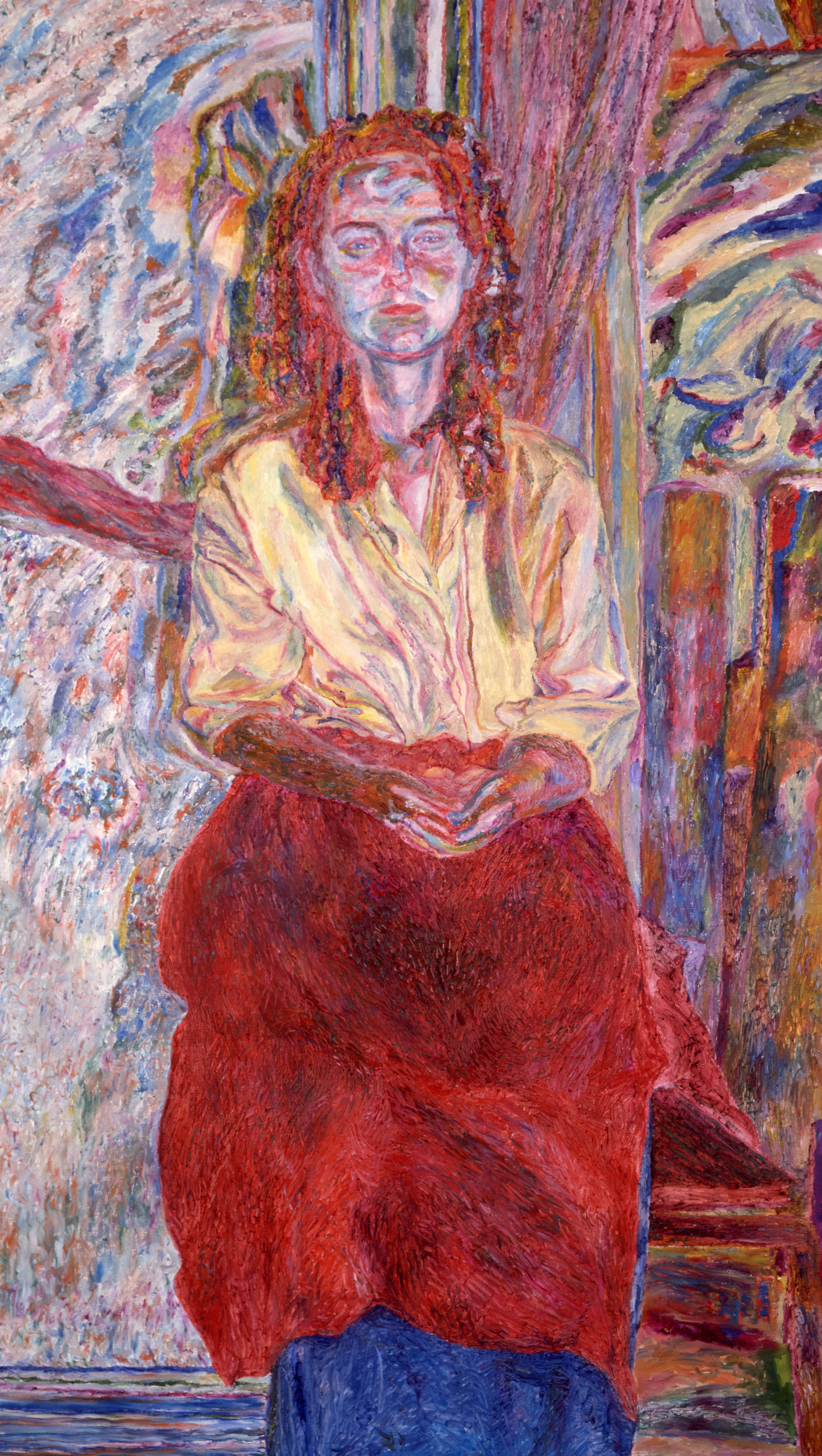 Woman with a Red Apron