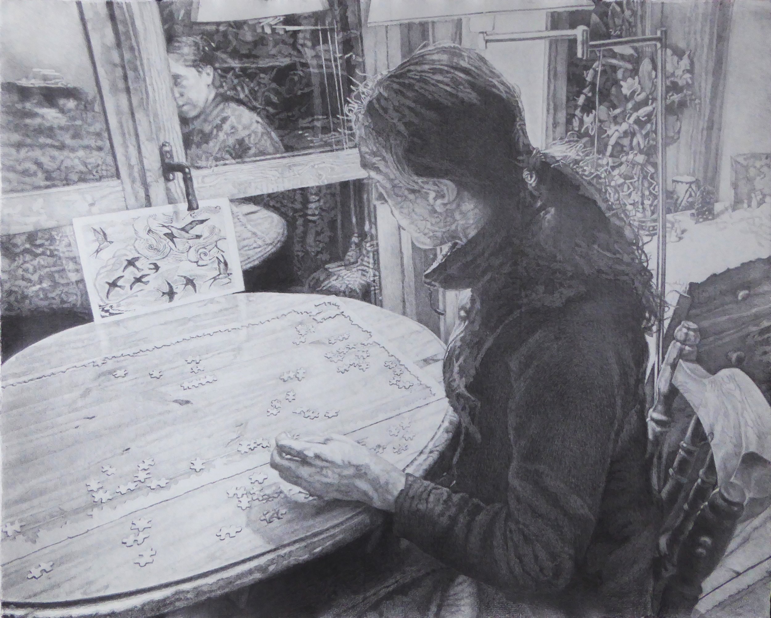 Woman with Her Puzzle II