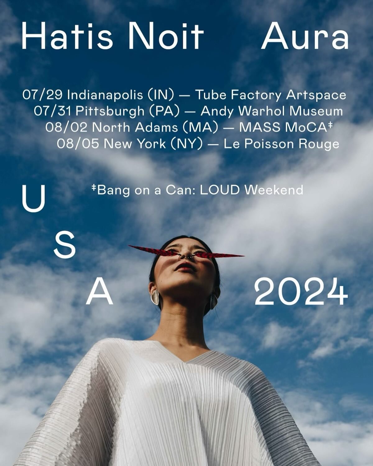 We are excited to be a stop on the Hatis Noit &ldquo;Aura&rdquo; USA tour! 🌞

Tickets go on sale today (April 18) at 12 p.m. 🌤️

There isn&rsquo;t a more unique entry into a musical journey than that of Japanese voice artist Hatis Noit. Her musical