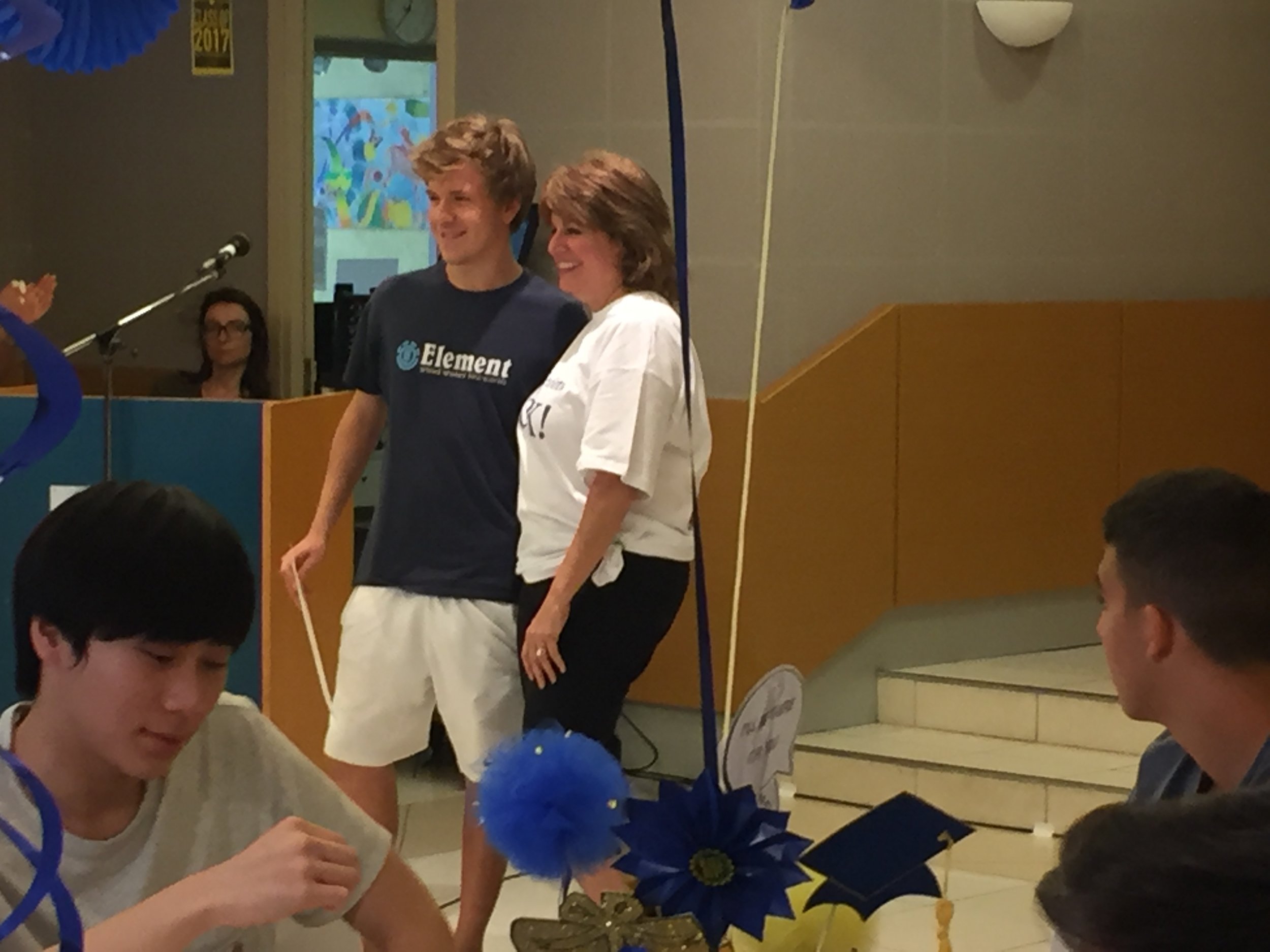 Ilia receiving the Arete Award for his work for Prolepsis and the 1.50 Club