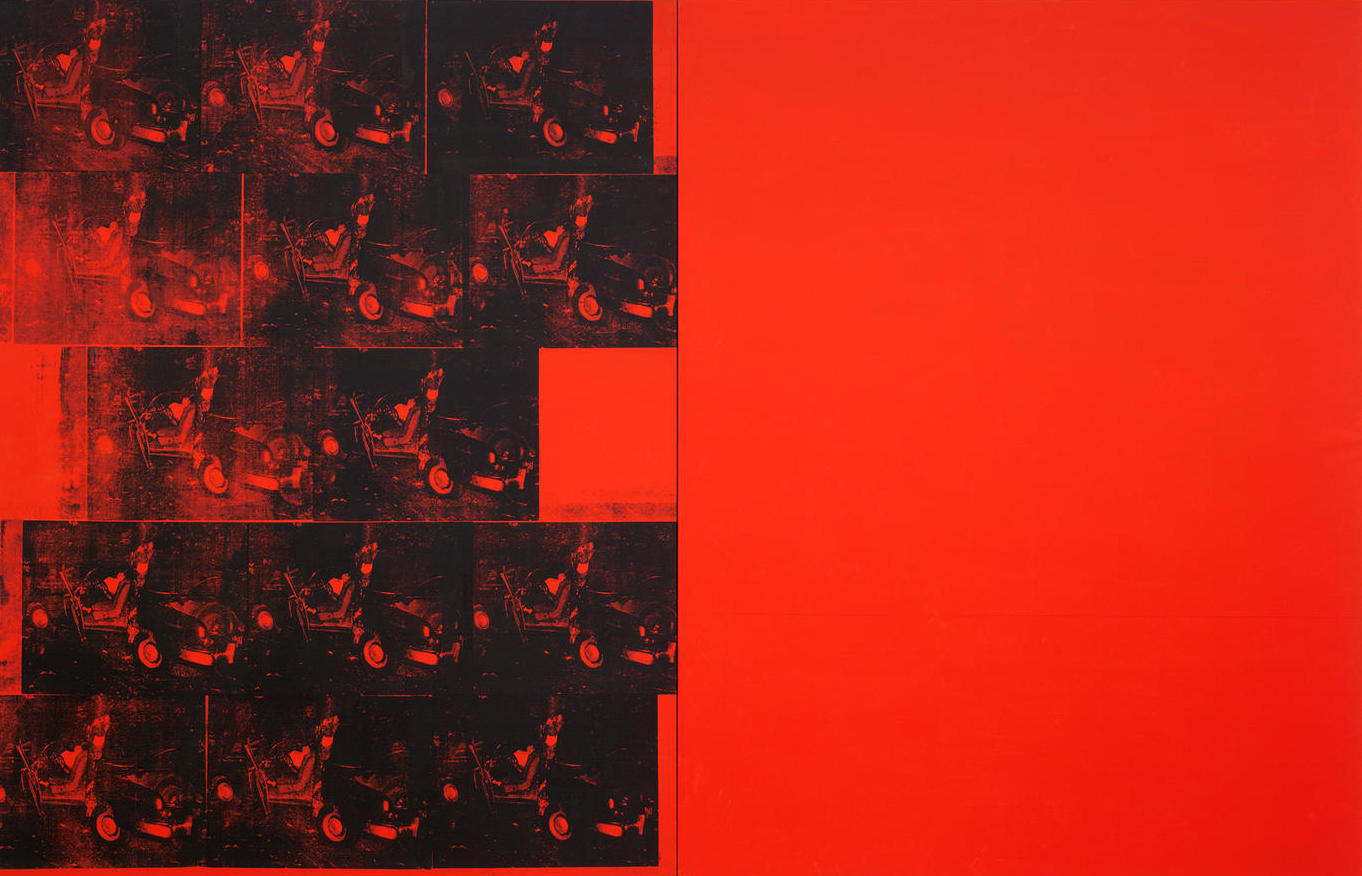Orange Car Crash Fourteen Times , Andy Warhol (1965) Photograph: Courtesy The Museum of Modern Art