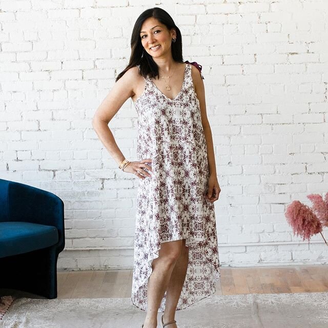 My beautiful friend shabnam modeling the Georgie Dress in our rose print. Mother of 2 boys and 1 girl ages 12, 9 &amp; 4. &ldquo;It&rsquo;s important that my children are kind and helpful to others. Be grateful for what you have and think about how y
