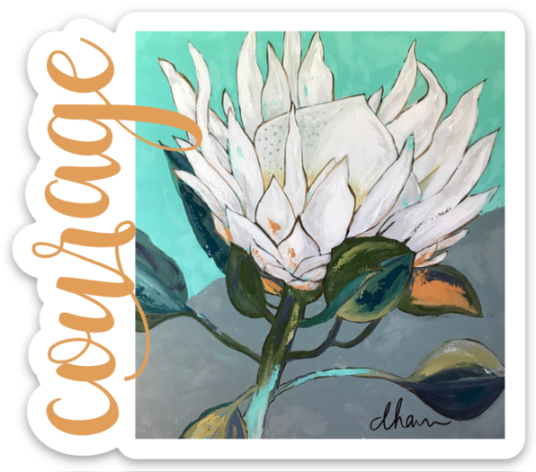 courage : protea sticker .png