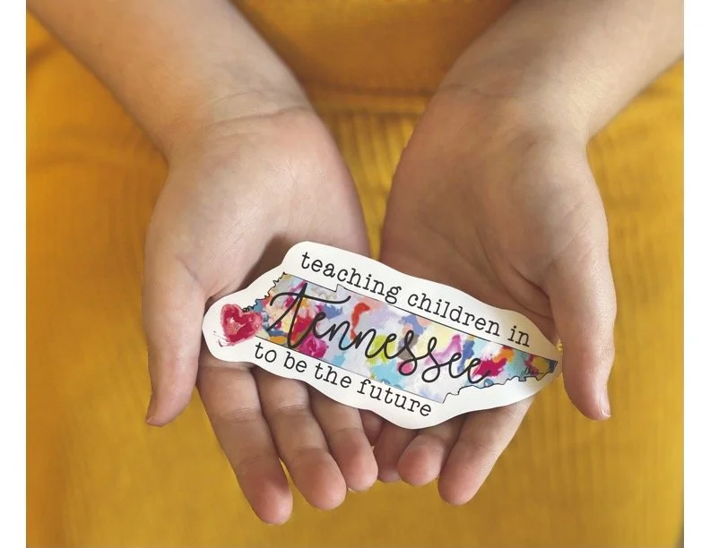 Tennessee  Teacher Sticker  / Card Set
