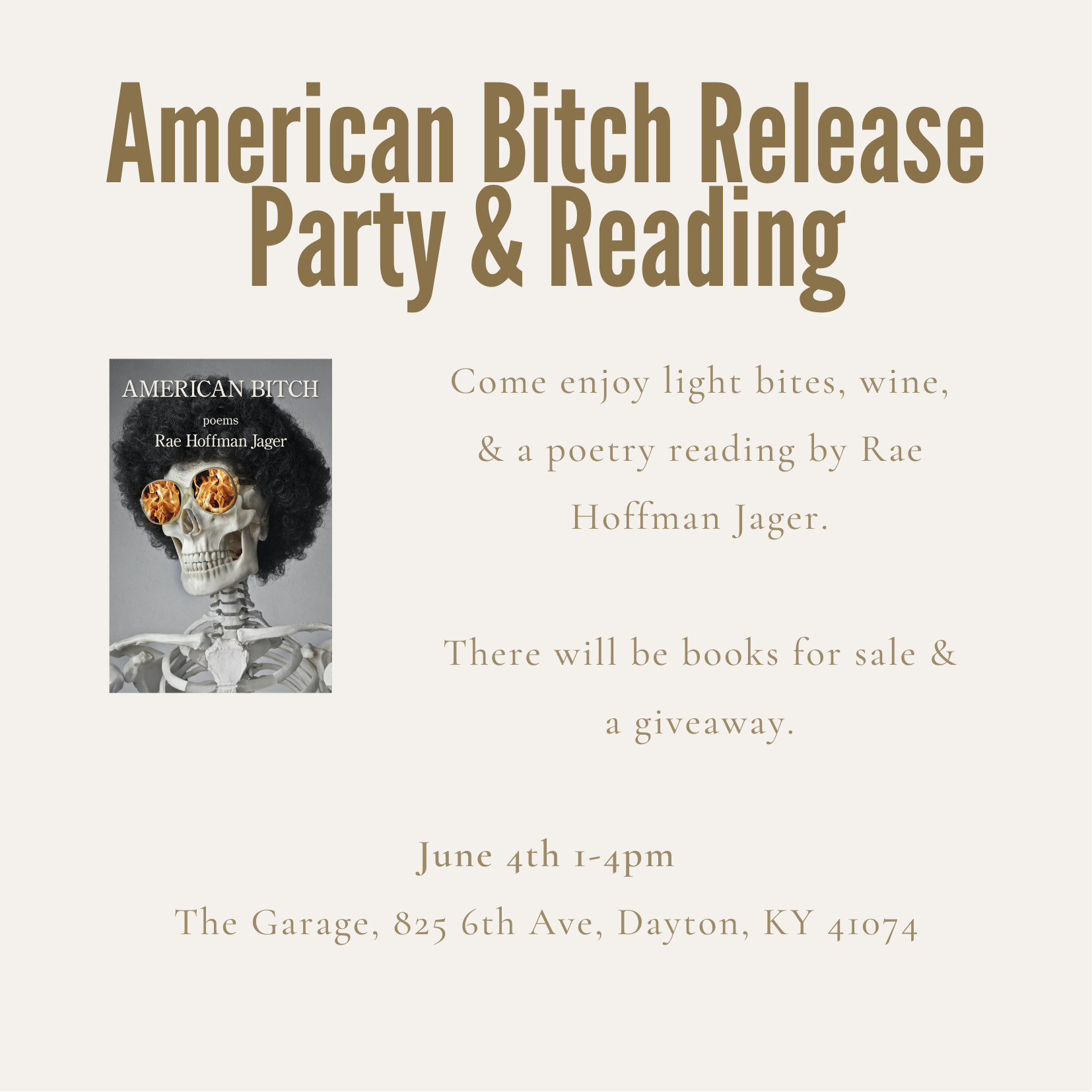 American Bitch Release Party &amp; Reading
