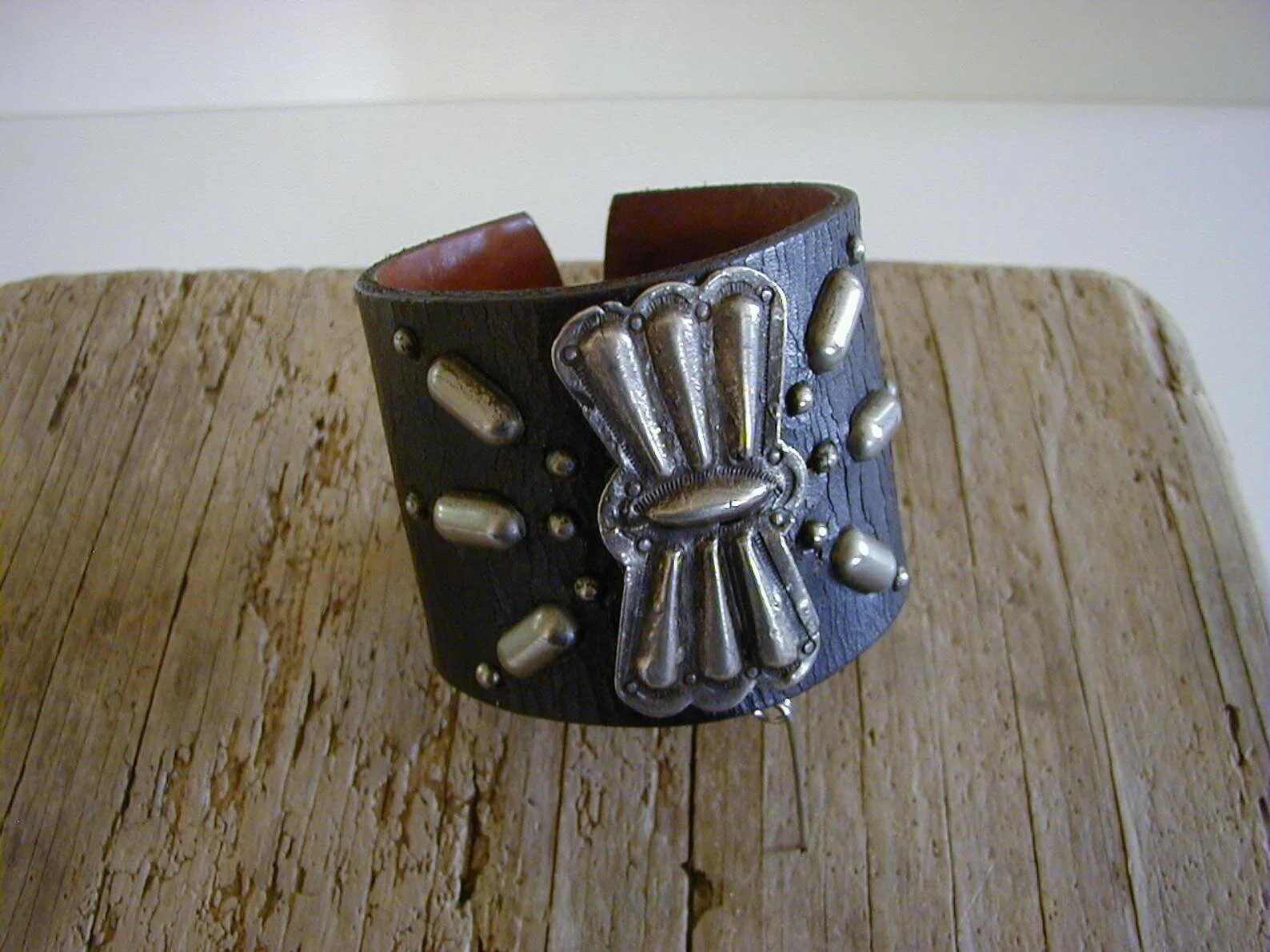 Antique Navajo Silver Butterfly Cuff