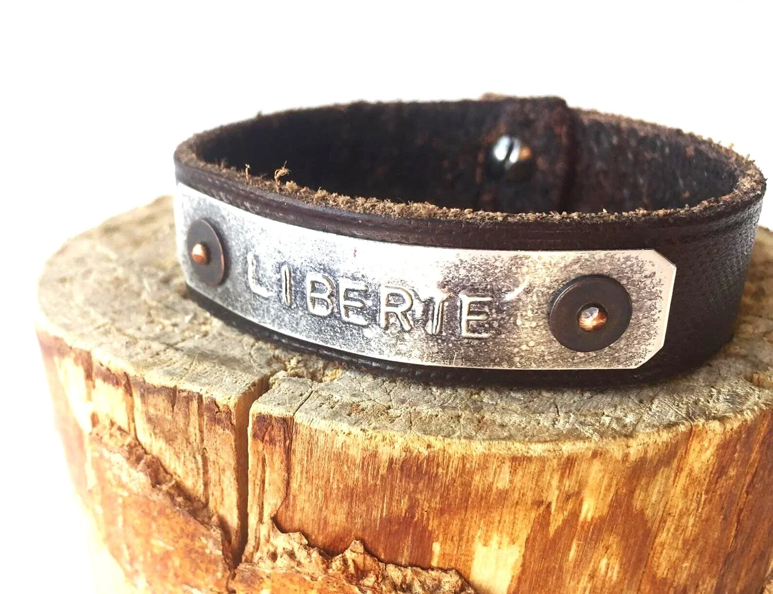 Leather Liberte Bracelet