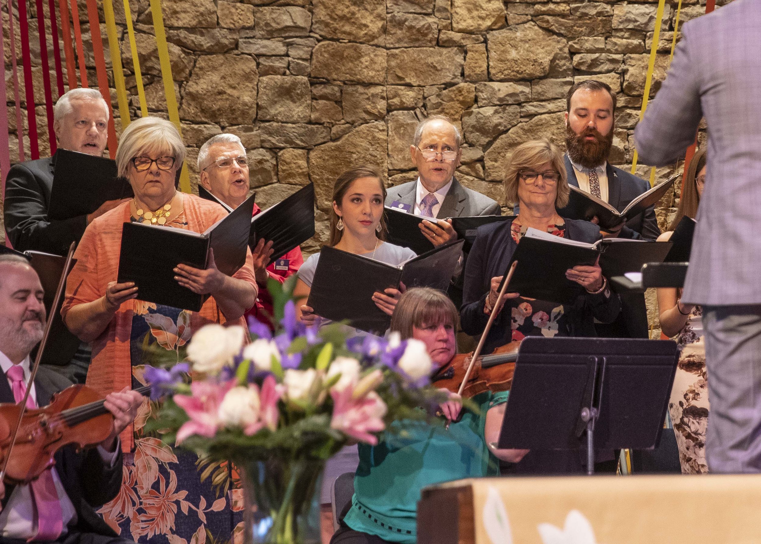 Choir with orchestra at Easter