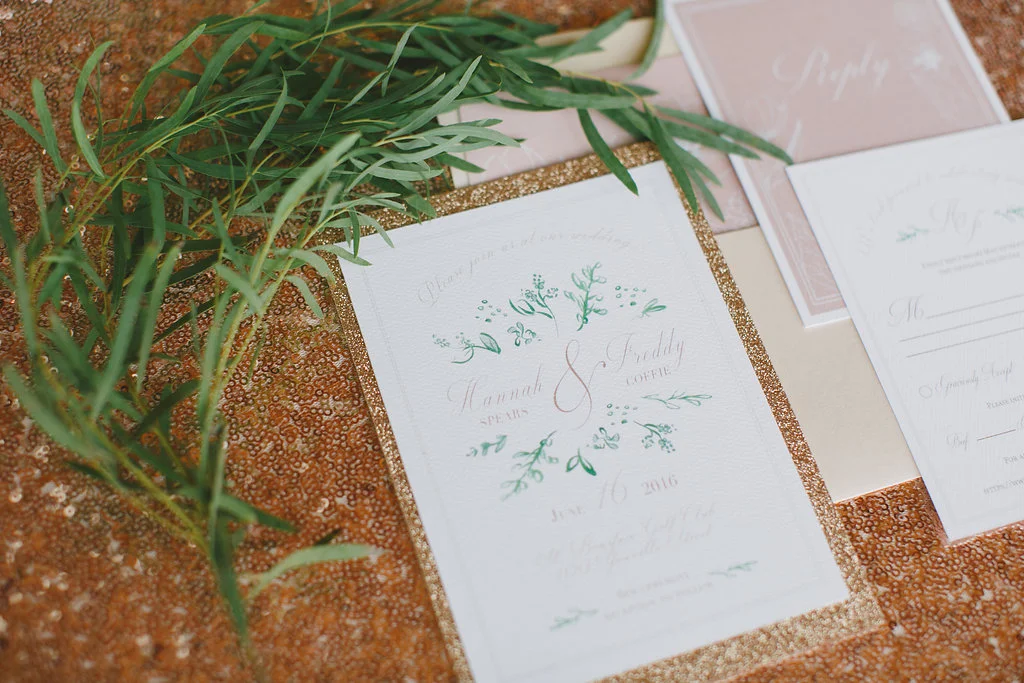 Sparkly Wedding Invitations - Winnipeg Wedding Coordinator