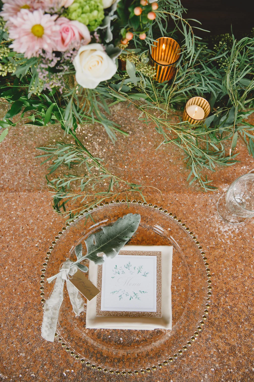 Rose Gold Sequin Wedding - Wedding Planners Winnipeg