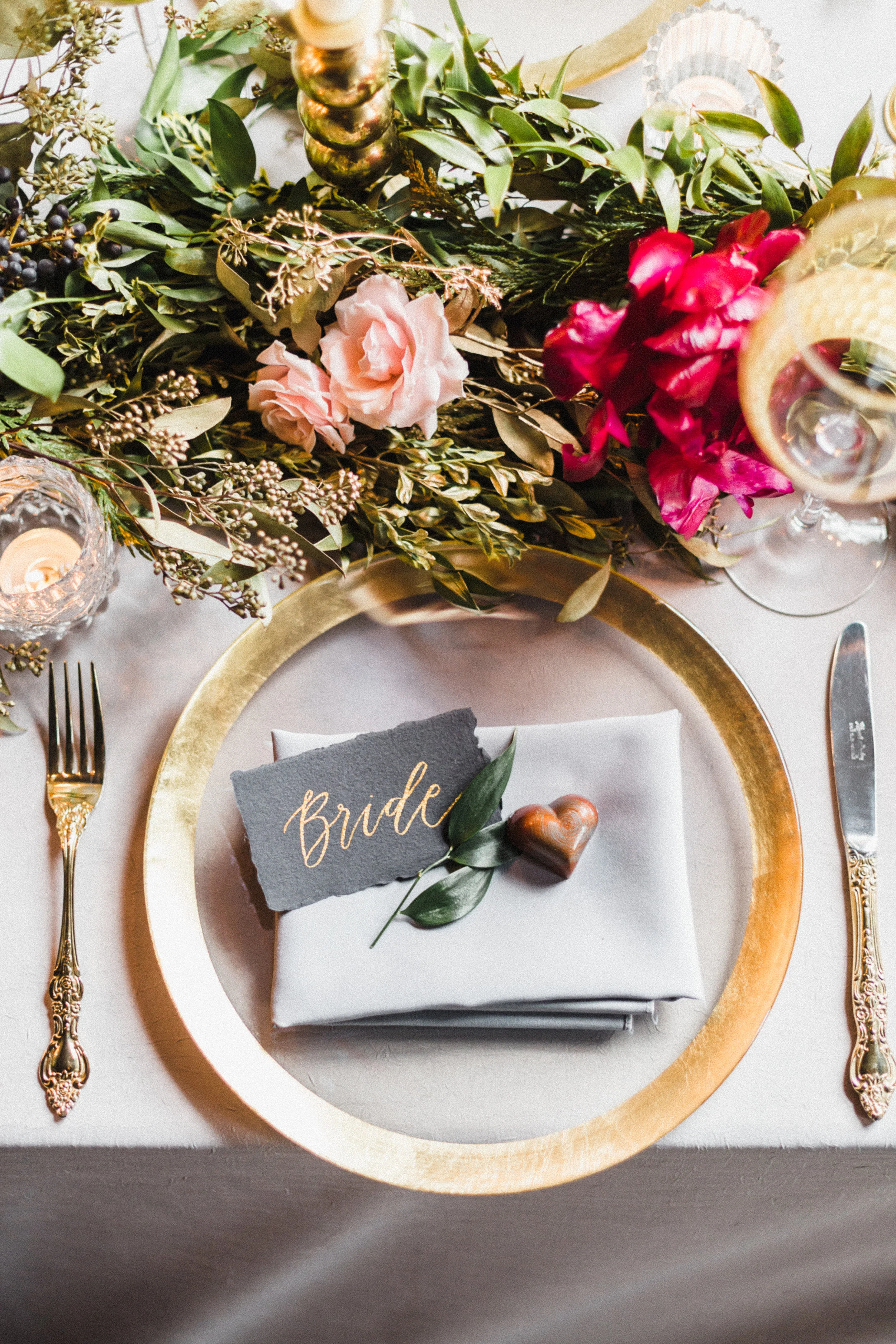 Gold and Pink Wedding Decor - Winnipeg Wedding Coordinator