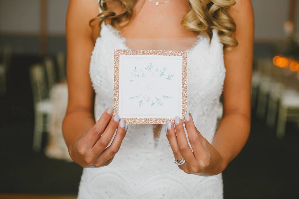 Shimmery Wedding Invites - Winnipeg Wedding Coordinator