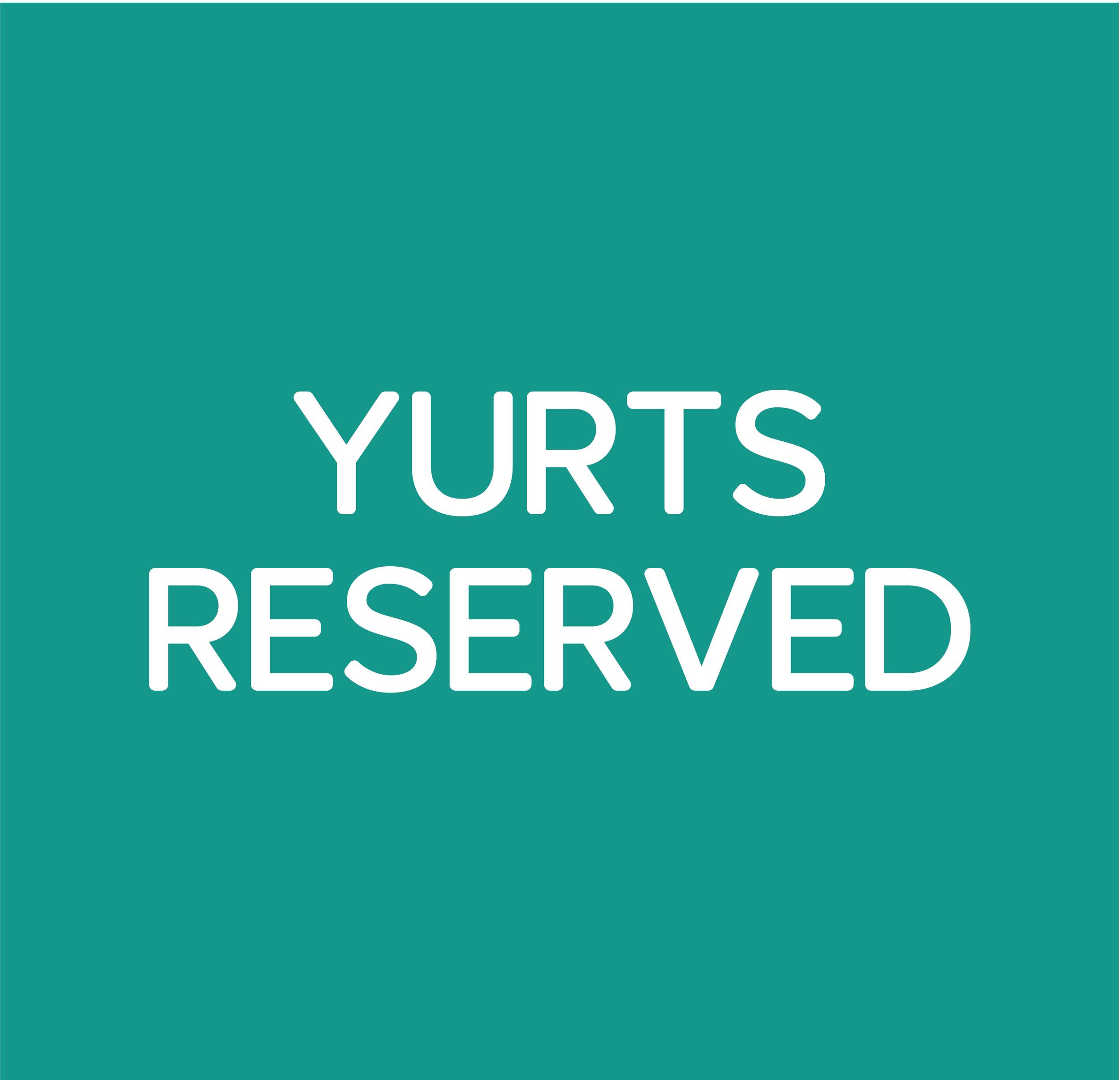 ALL Yurts Reserved