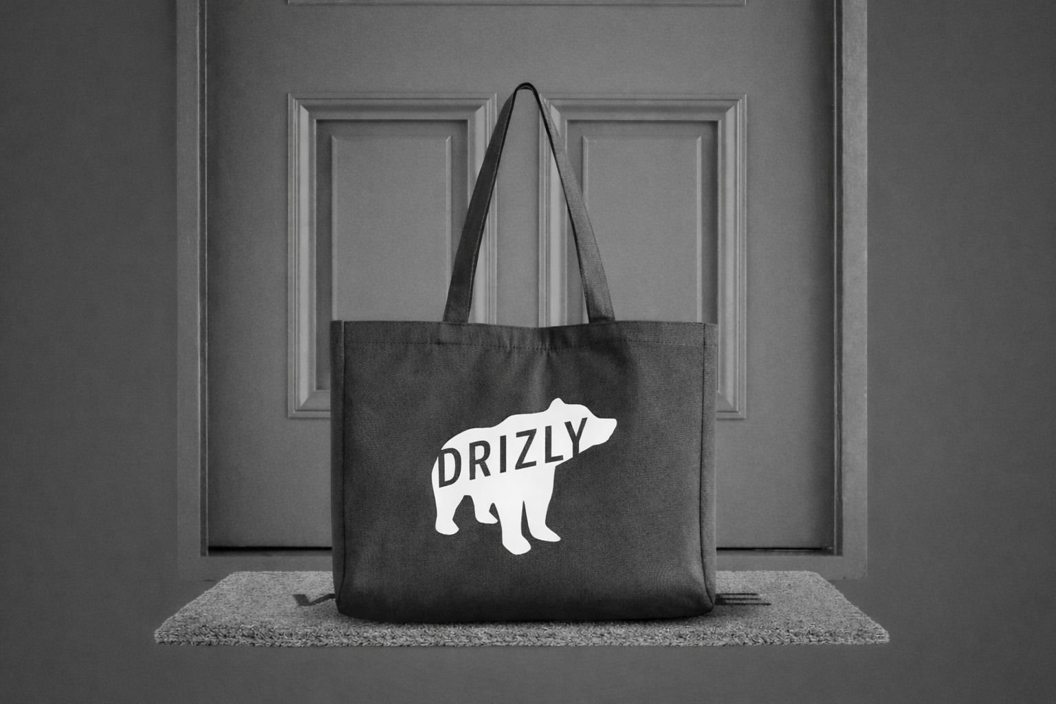Welcome mat and Drizly tote bag.png