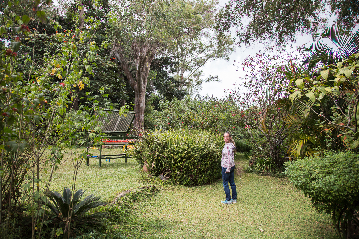  The Zomba Forest Lodge is positioned most of the way up the plateau, with incredible views. With no electricity, the lodge is lit at night mostly by oil lanterns and candles, and solar lights in the bedrooms. 