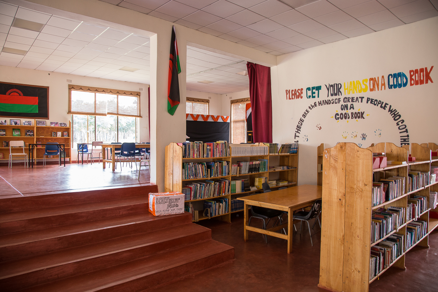  The library at Mzuzu Academy holds the country's largest collections of books by African authors. 