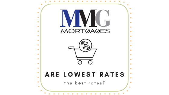  The lowest rates are not always the best options or even available options!