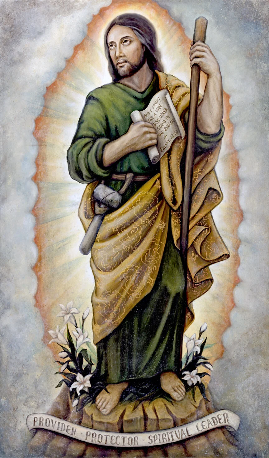 St. Joseph the Worker: A Sacred Art Reflection of Masculinity, Fatherhood, and Faith