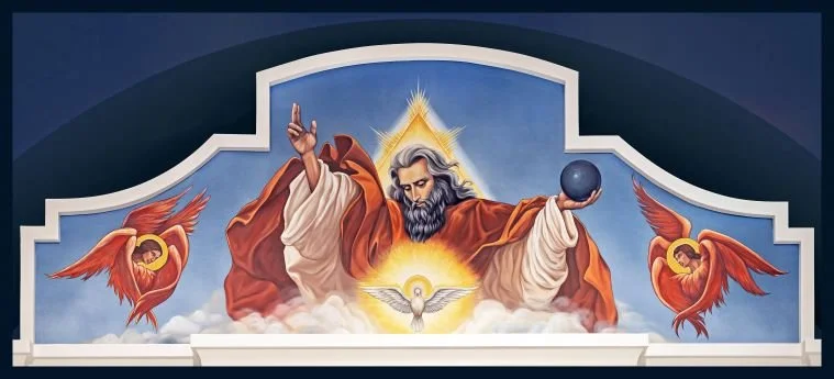 God the Father, original sacred art by Ruth Stricklin of New Jerusalem Studios