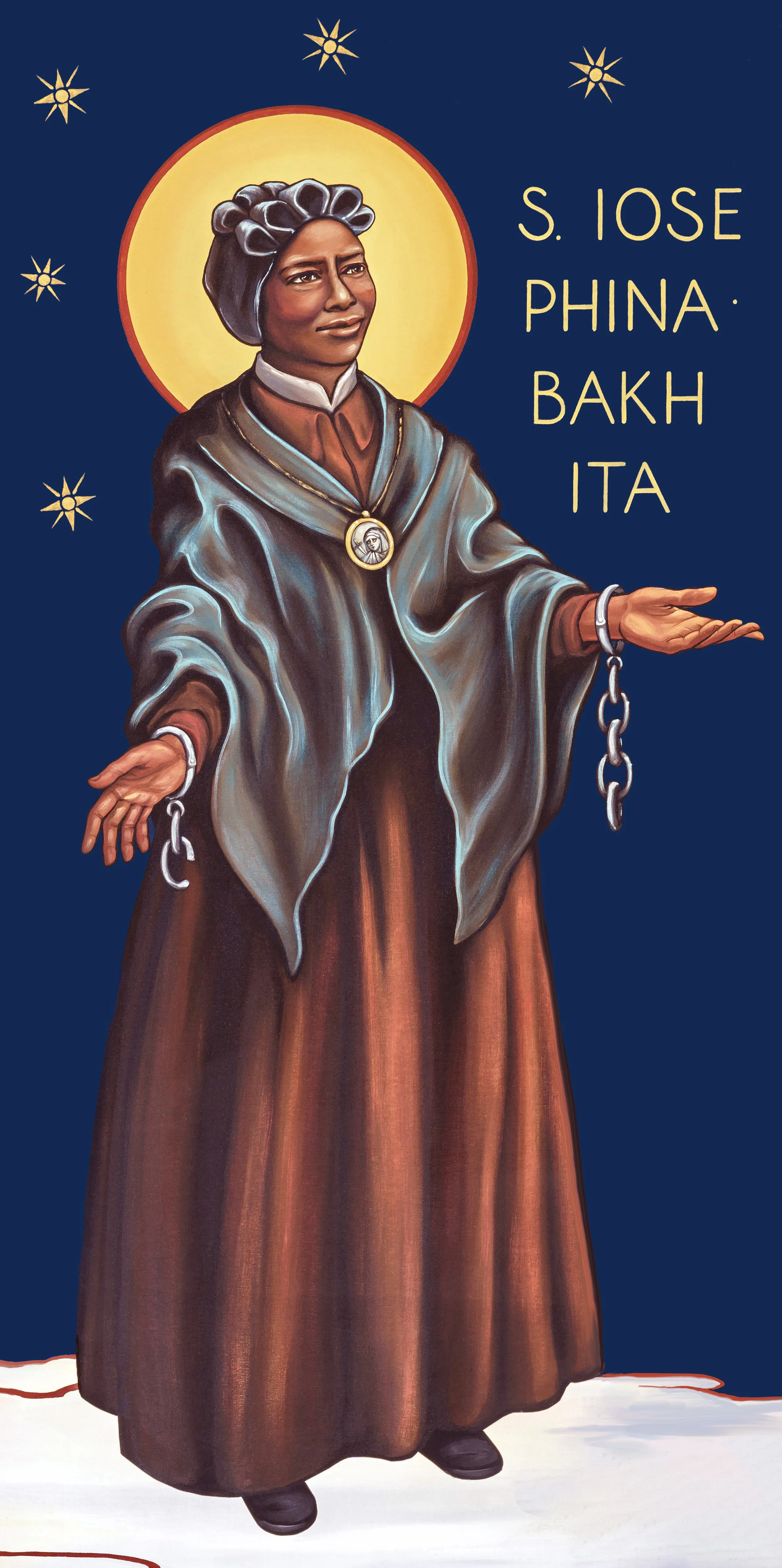 St Josefina Bakhita - Giclee on Canvas