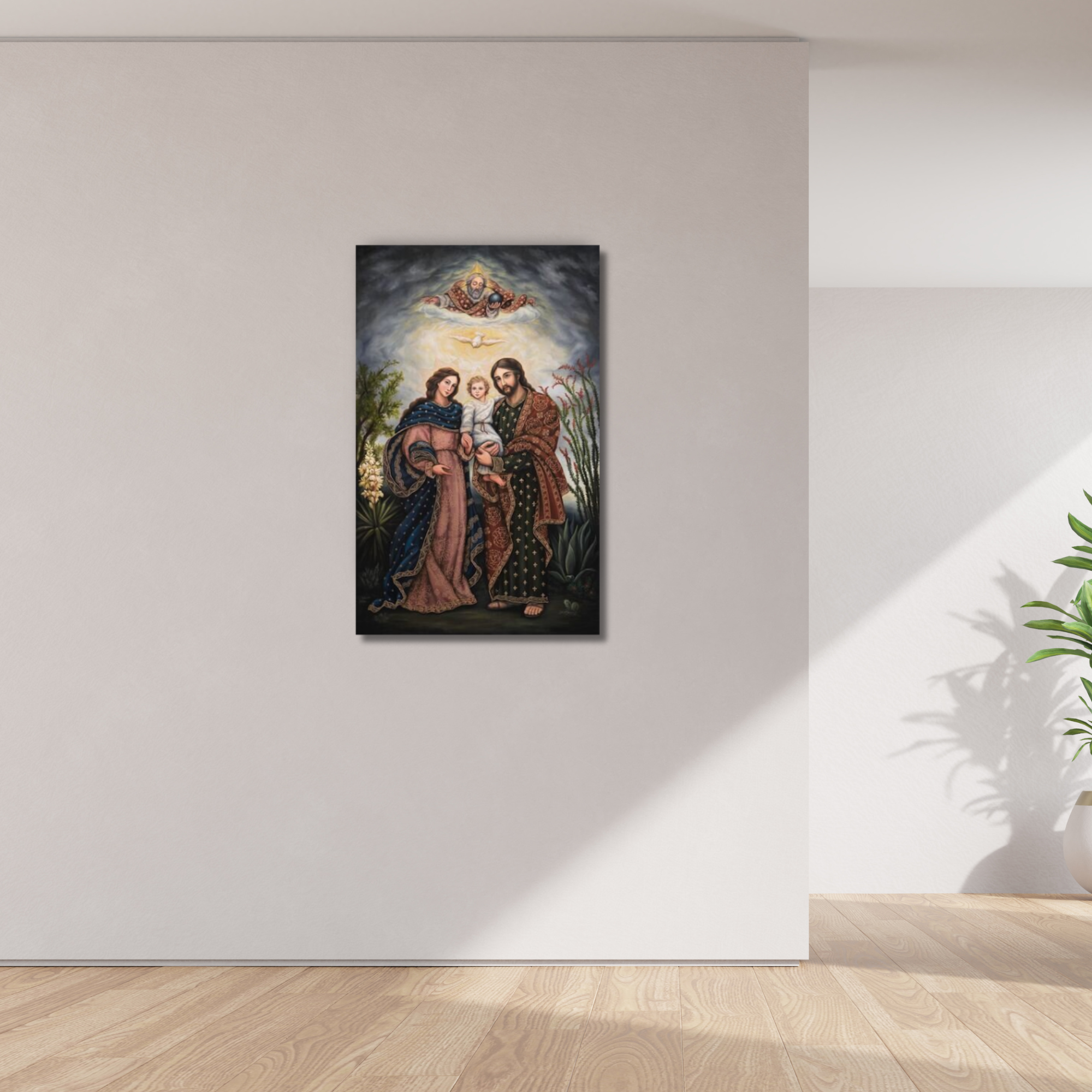 The Holy Family - Giclee on Canvas